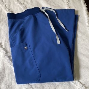 Figs Kade Cargo Scrub Pants - Denim - (LP)